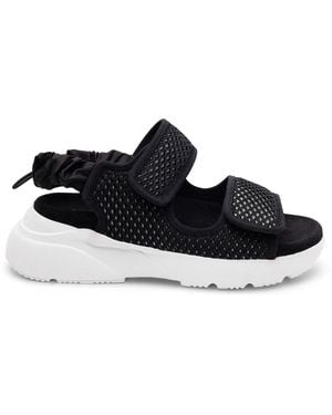 Hogan Touch-Strap Chunky Sandalen - Schwarz