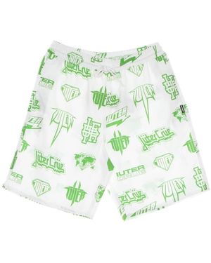 Iuter Horns Allover Boardshort Badehose - Grün