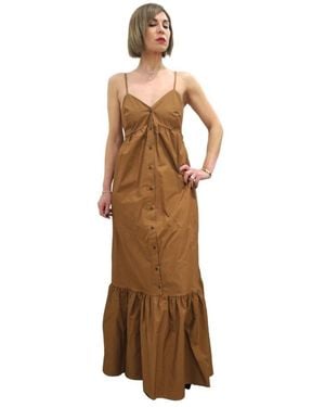 White Wise Maxi Dresses - Marrón