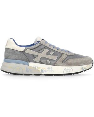 Premiata Schoenen ,Grijs ,Leer Mick 7247