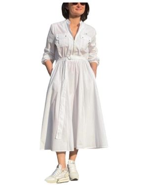 Aeronautica Militare Midi Dresses - White
