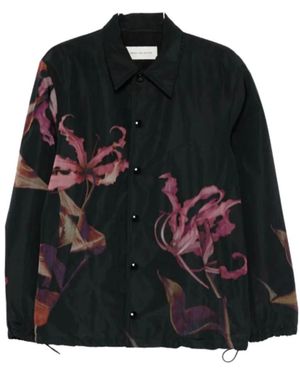 Dries Van Noten Vorries Nylon Shirt Jacket - Black