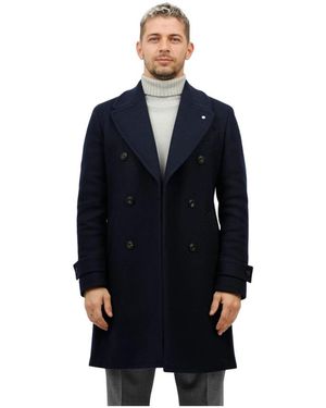 L.B.M. 1911 Double-Breasted Coats - Blue
