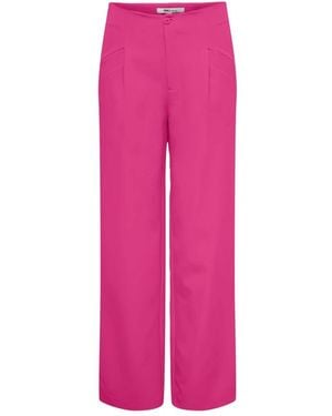 ONLY Wijde Plooiende Broek - Roze