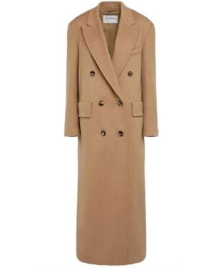 Max Mara Double-Breasted Coats - Neutre