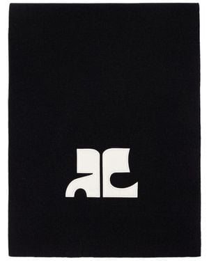 Courreges Ac Merino Schal - Schwarz