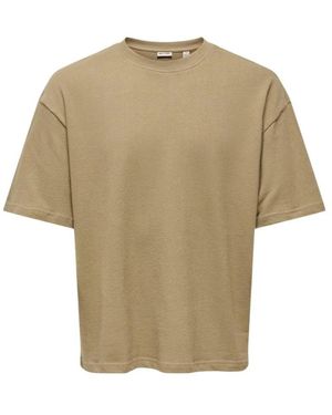 Only & Sons T-Shirts - Natural