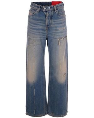 DIESEL Straight Fit Jeans - Blue