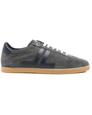 Lanvin Glen Leder-Sneakers - Blau