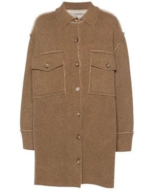 Stella McCartney Einreihiger Mantel - Braun
