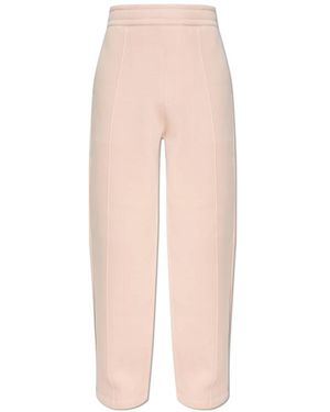 Ami Paris Broeken ,Roze ,Trainingsbroeken Met Stiksels