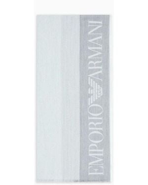 Emporio Armani Gestreept Logostola - Blauw