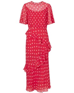 Saloni Midi Dresses - Rosso