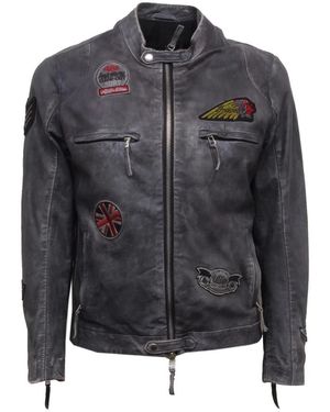 The Jack Leathers Leather Jackets - Grey