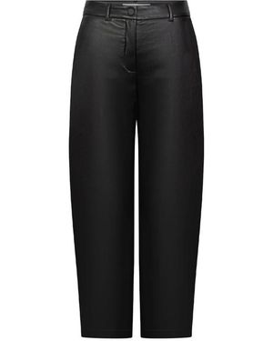 RAFFAELLO ROSSI Leather Broeken - Zwart