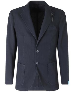 Santaniello Jassen ,Blauw ,Katoen Gabardina Monopetto