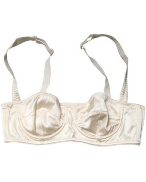 Dolce & Gabbana Ondergoed ,Polyester Semi-Pad Underwire Balconette Bh - Metallic