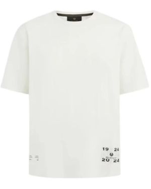 Belstaff Centenary Applique Label Tee - Wit