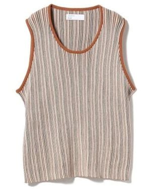Beams Plus Sleeveless Tops - Natural