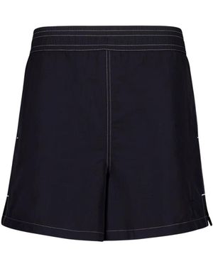 Ami Paris Schwarze Technische Strandshorts - Blau