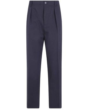 Semicouture Straight Broeken - Blauw