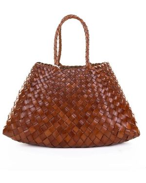 Dragon Diffusion Tassen ,Bruin ,Leer Santa Croce Small Tote