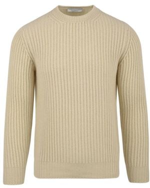 FILIPPO DE LAURENTIIS Round-Neck Knitwear - Natural
