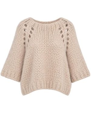 Dondup Pullover Mit Rundhalsausschnitt - Natur