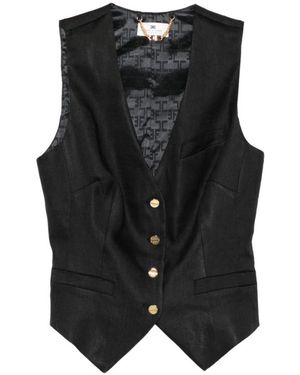 Elisabetta Franchi Vests - Negro