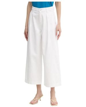 Joop! Jeans ,Wit ,Katoen Enrica Cropped Wide Leg Jeans