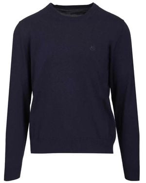 Etro Bestickter Baumwoll-Rundhalspullover - Blau