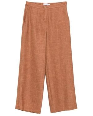 Barba Napoli Wide Trousers - Brown