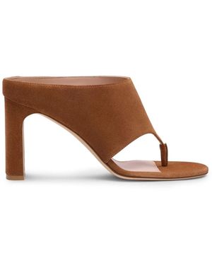 Stuart Weitzman Schoenen ,Bruin ,Leer Babette Thong Sandal 85