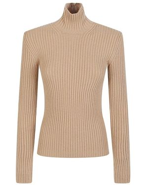 Max Mara Rollkragenpullover - Natur