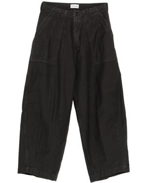TRUE AVENUE Wide Trousers - Black