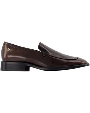 Acne Studios Schoenen ,Bruin ,Leer Leren Loafers - Zwart