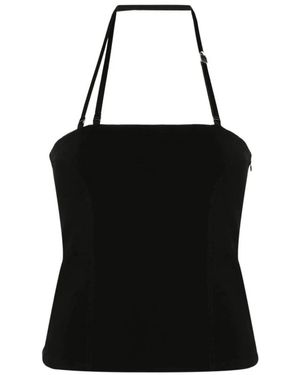 The Attico Sleeveless Tops - Black