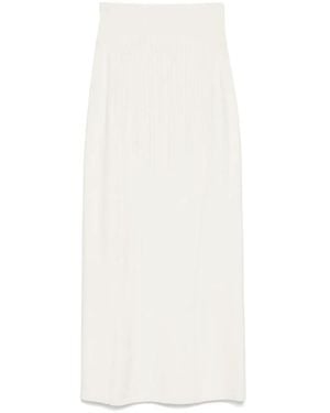 Mugler Rokken ,Wit ,Polyester Off Rok Elegante Stijl