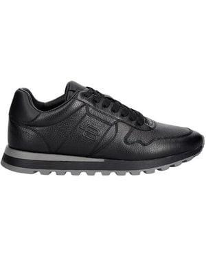 Baldinini Low-Profile Leder-Sneakers - Schwarz