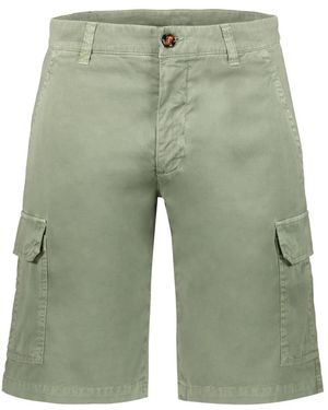 Moorer Korte Broeken ,Groen ,Katoen Shorts Voor De Zomer