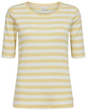 Numph Gestreiftes T-Shirt - Gelb