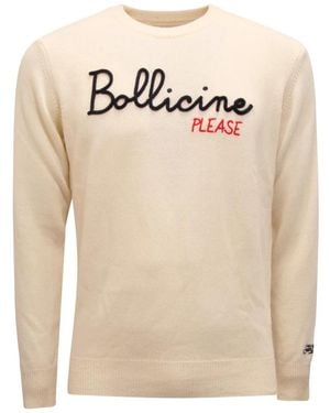 MC2 Saint Barth Truien & Vesten ,Wol Heron Bollicine Sweater - Naturel
