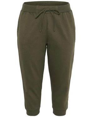 Kaffe Cropped Trousers - Verde