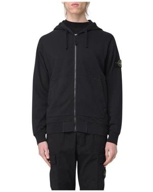 Stone Island Zip-Throughs - Noir