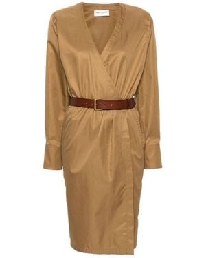 Saint Laurent Party Dresses - Natural