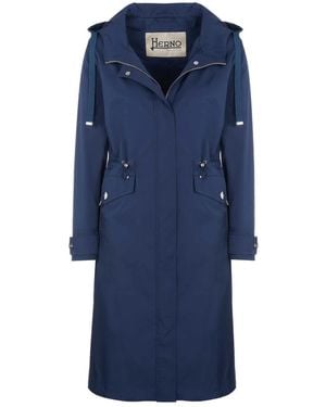 Herno Lange Jas - Blauw
