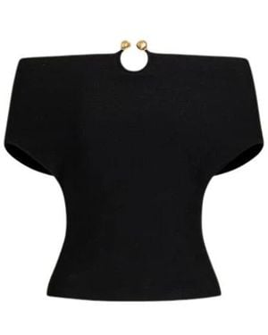 Alberta Ferretti Round-Neck Knitwear - Black
