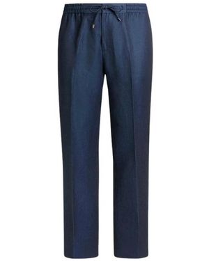 Etro Slim-Fit Broek - Blauw