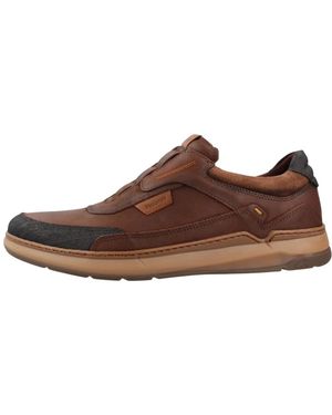 Fluchos Schoenen ,Bruin ,Leer Jeff Loafer