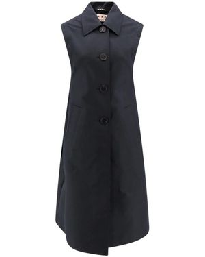 Marni Single-Breasted Coats - Blue